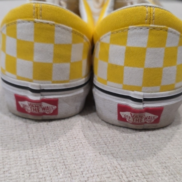 Vans Era Checkerboard Yellow Men's Shoes - Picture 3 of 7